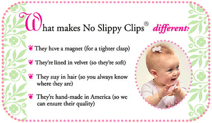 No Slippy Hair Clippy Brynn Shocking Pink