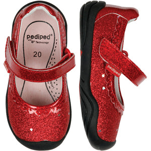 Pediped Grip n Go Harlow Red Glitter