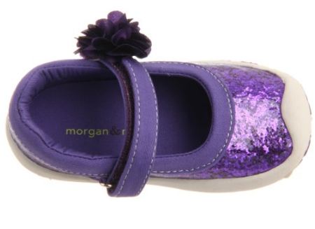 Morgan and Milo Infant Sparkle Floral MJ Purple